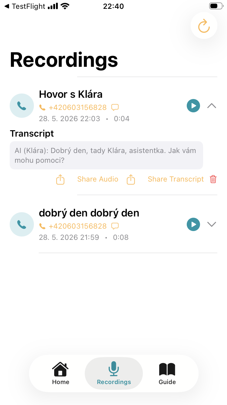 Answerio Recordings