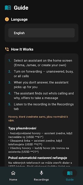 Guide and setup instructions