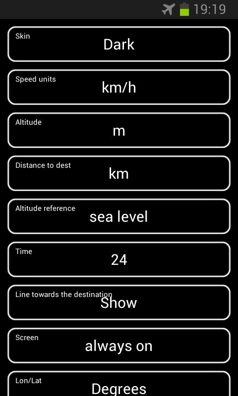 Settings