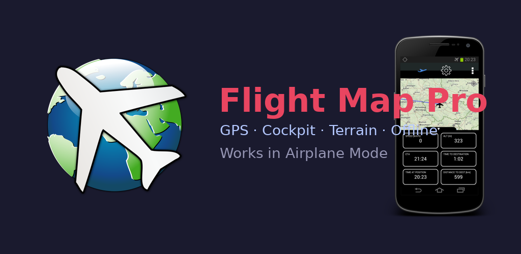 Flight Map Pro Feature Graphic